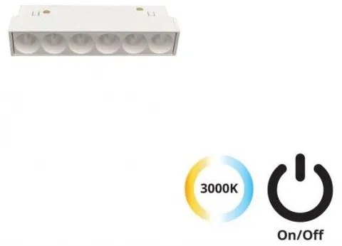 Μαγνητικό Φωτιστικό Ράγας LED 7W IP20 3000K Magnetic 4244406S Viokef 4244406S Λευκό