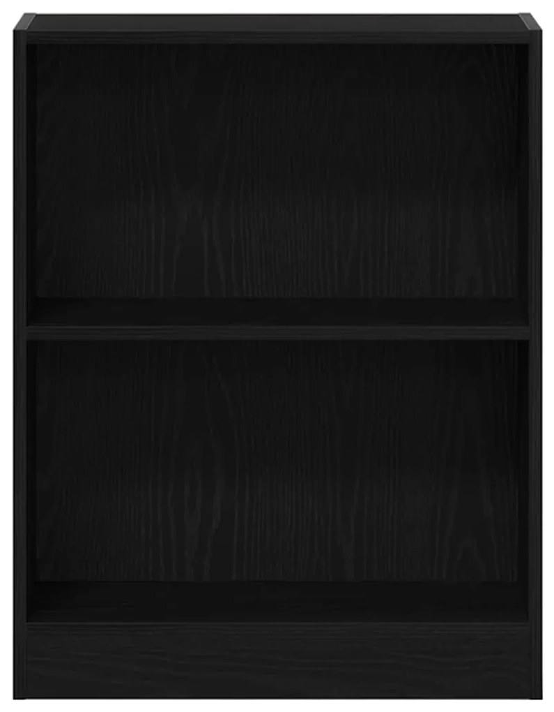 vidaXL Βιβλιοθήκη Μαύρη Οξυά 60 x 24 x 76 cm Επεξεργασμένο ξύλο