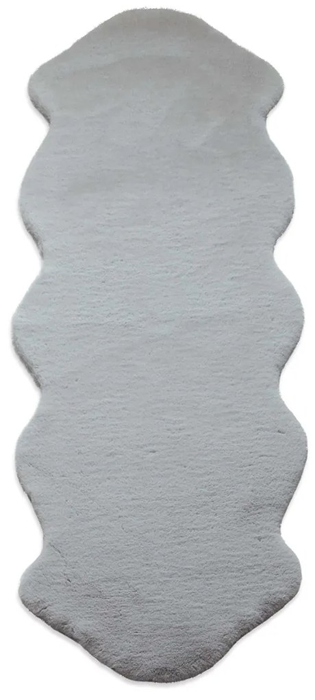 Χαλί Διαδρόμου Γούνινο (80x200) New Plan Puffy FC6 Light Grey