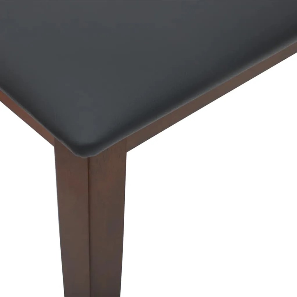 vidaXL Πάγκος  90 cm Καφέ μασίφ ξύλο καουτσούκ