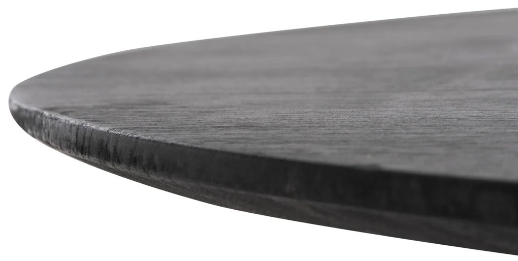 ΤΡΑΠΕΖΙ ΤΡΑΠΕΖΑΡΙΑΣ FRANTZ ΜΑΣΙΦ MINDI ΞΥΛΟ ΣΕ ΜΑΥΡΟ Φ150x75Υεκ