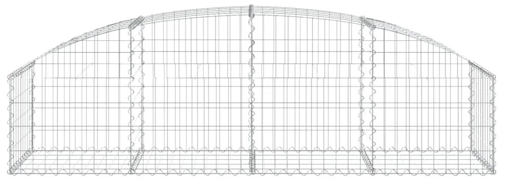 vidaXL Συρματοκιβώτιο Τοξωτό 200x50x40/60εκ. από Γαλβανισμένο Χάλυβα