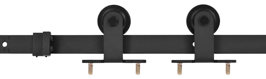 vidaXL Συρόμενη Πόρτα Καφέ 80 x 208 εκ. Μασίφ ξύλο πεύκου