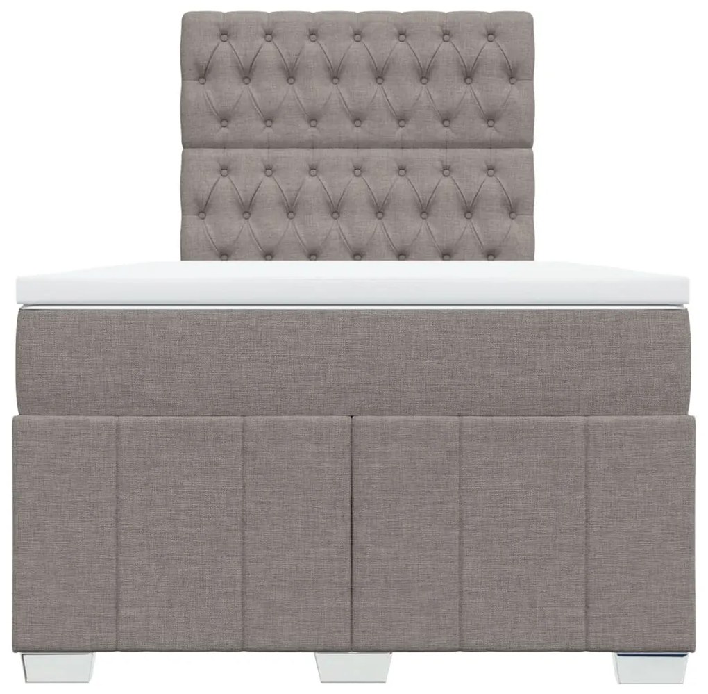 ΚΡΕΒΑΤΙ BOXSPRING ΜΕ ΣΤΡΩΜΑ TAUPE 120X190 ΕΚ. ΥΦΑΣΜΑΤΙΝΟ 3291618