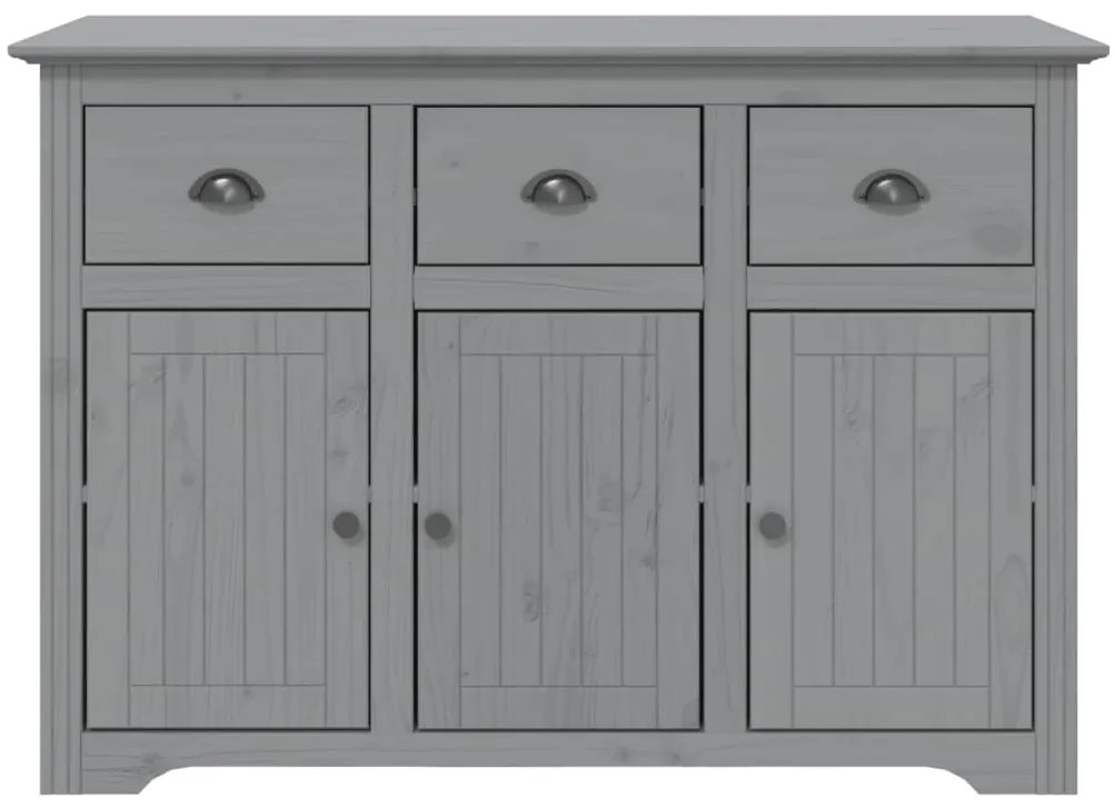 vidaXL Μπουφές BODO Γκρι 115,5x44x80 εκ. από Μασίφ Ξύλο Πεύκου