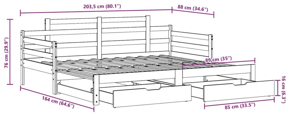 ΚΑΝΑΠΕΣ ΚΡΕΒΑΤΙ ΣΥΡΟΜΕΝΟΣ ΧΩΡΙΣ ΣΤΡΩΜΑ 80X200 ΕΚ. &amp; ΣΥΡΤΑΡΙΑ 3302239