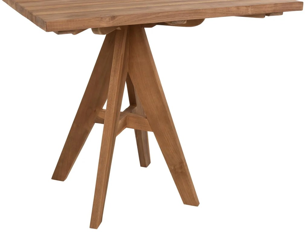 Τραπέζι LEO Τετράγωνο απο Ξύλο TEAK Φυσικό 80x80x75Y εκ. 80x80x75 εκ.