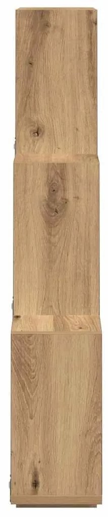 vidaXL Ράφι Κύβος Τοίχου Τεχνίτης Δρυς 78 x 15 x 93 εκ από Μοριοσανίδα