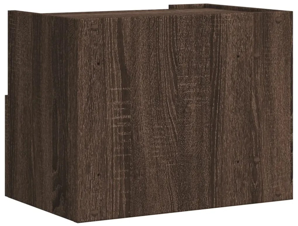 vidaXL Κομοδίνα Επιτοίχια 2 τεμ. Καφέ Δρυς 45x30x35 εκ.
