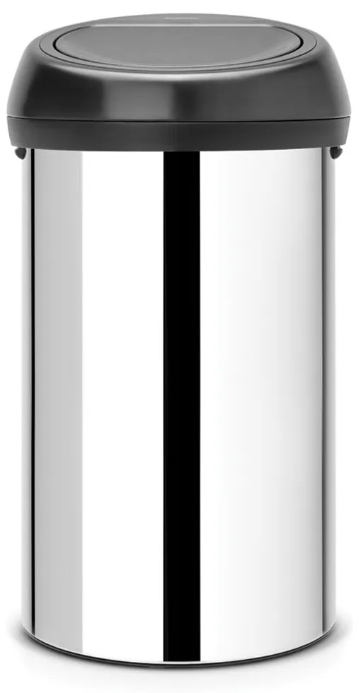 Brabantia 647253 Κάδος Απορριμμάτων Touch Bin 60L, Brilliant Steel