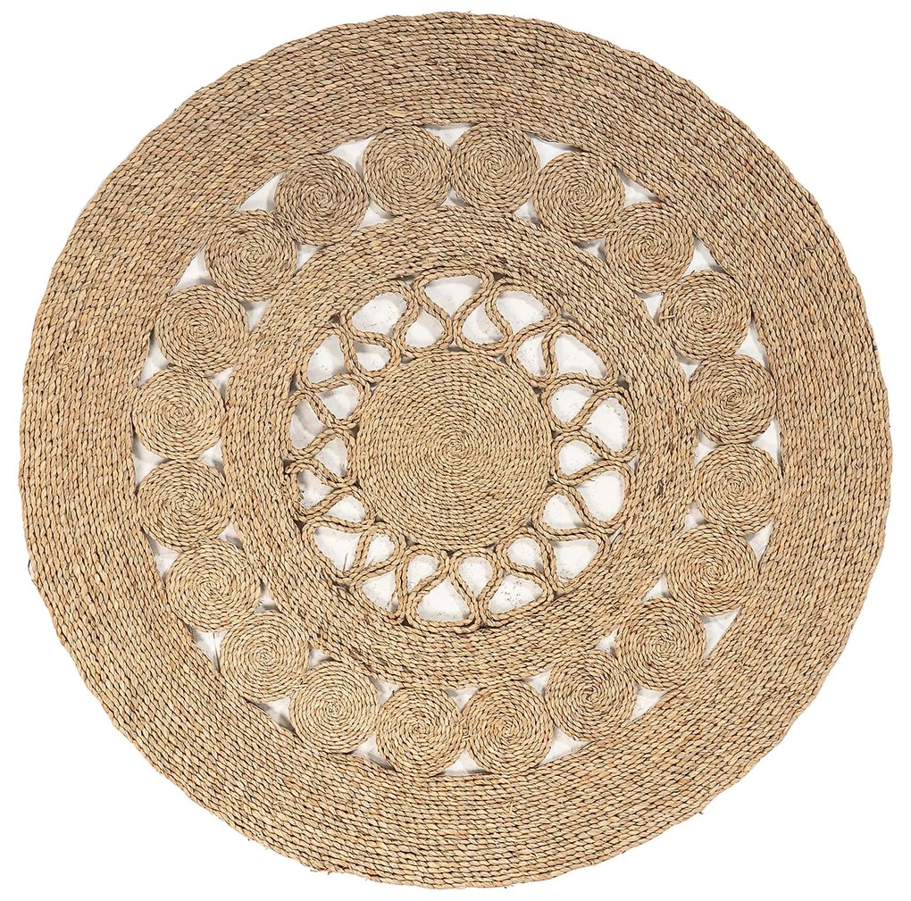 Round Indoor Rug S Line Ø120cm στρογγυλό χειροποίητο πλεκτό S1868-00N3