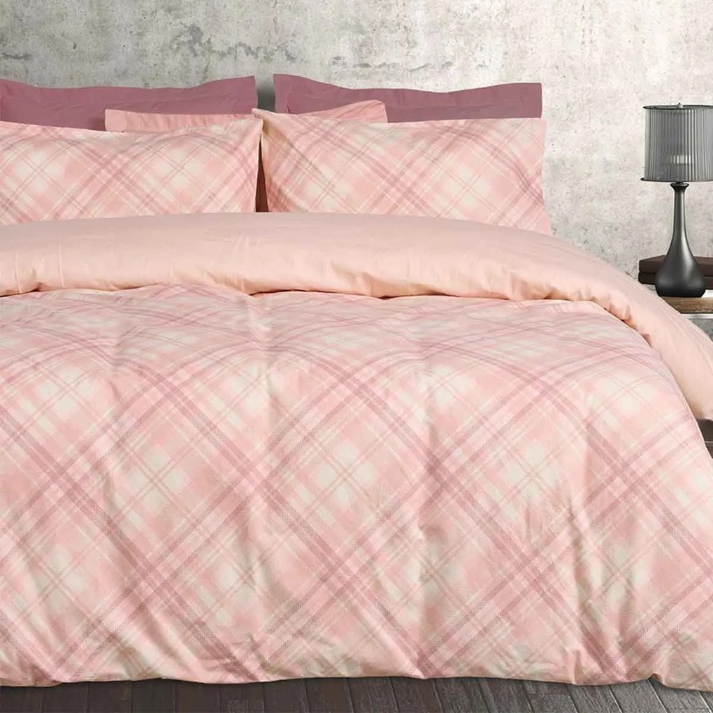 Φανελένια Σεντόνια Υπέρδιπλα (Σετ) Das Home Flannel Line 9638