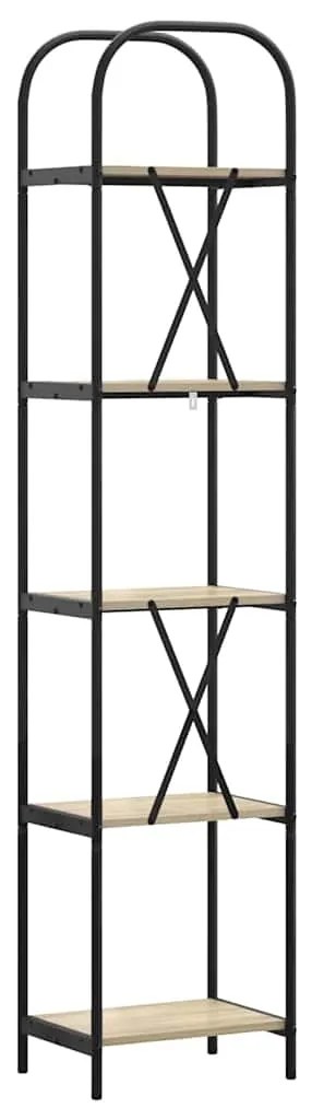 vidaXL Ράφι Βιβλίων Sonoma Δρυς 40 x 30 x 183 εκ Επεξεργασμένο ξύλο