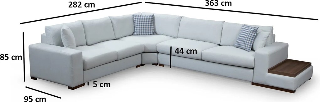Corner Sofa Loop 21 White
