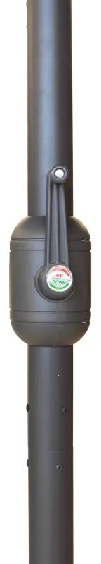 ΟΜΠΡΕΛΑ ΚΗΠΟΥ CAPRI MEGAPAP ΑΛΟΥΜΙΝΙΟΥ ΧΡΩΜΑ ΑΝΘΡΑΚΙ Ø3M.