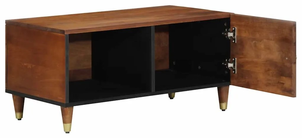 vidaXL Τραπεζάκι σαλονιού καφέ μελί 80 x 50 x 40 cm Μασίφ ξύλο μάνγκο