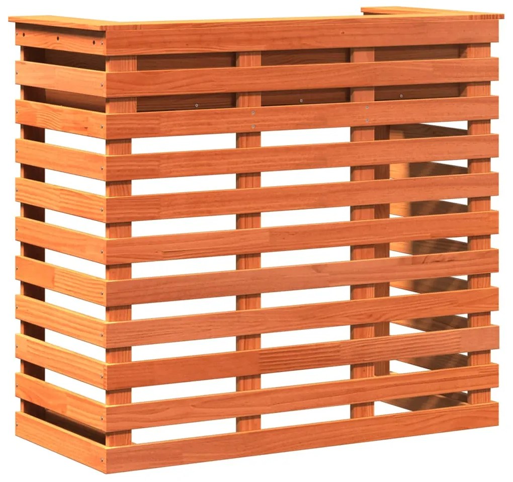 vidaXL Τραπέζι Μπαρ Εξ. Χώρου Καφέ Κεριού 113,5x50x103 εκ. Μασίφ Πεύκο