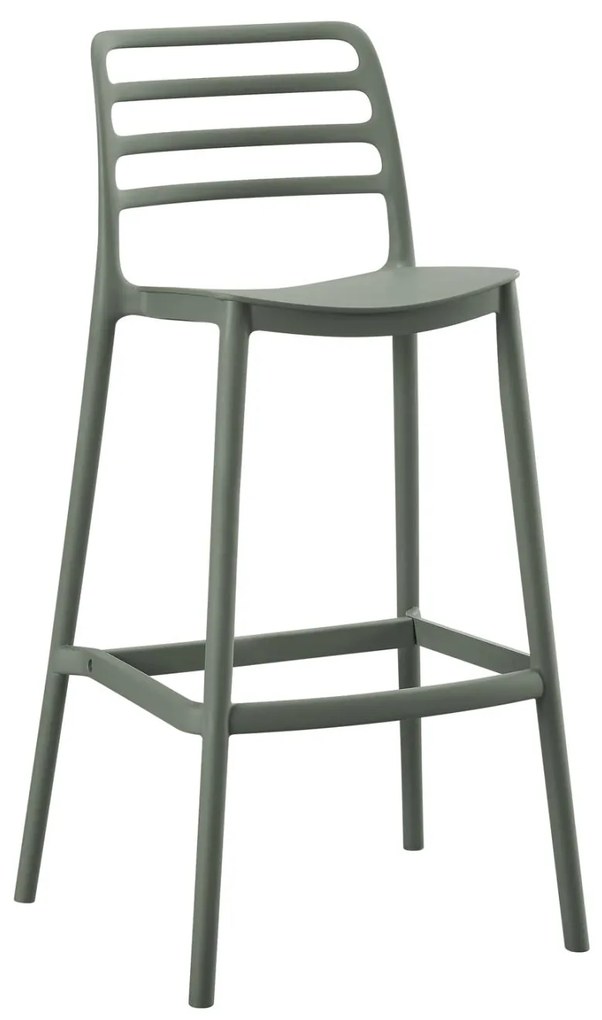 ΣΚΑΜΠΟ BAR ΠΟΛΥΠΡΟΠΥΛΕΝΙΟΥ SNOD  OLIVE GREEN 37,2x50x101,5Υεκ. 37.2x50x101.5 εκ.