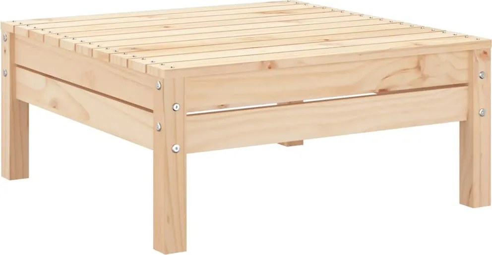 vidaXL Corner Sofa Solid Pine Wood Natural Pine Standard