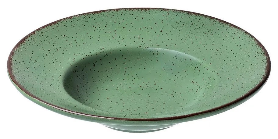 Πιάτο Ριζότου Πορσελάνινο Terra Green 24cm - Estia