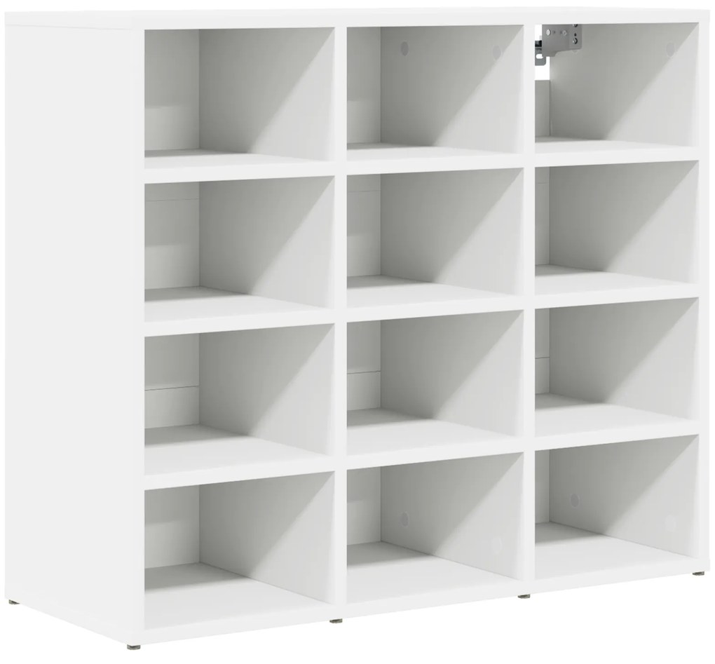 vidaXL Ντουλάπα Παπουτσιών Λευκό 52.5 x 30 x 50 εκ. Επεξεργασμένο ξύλο