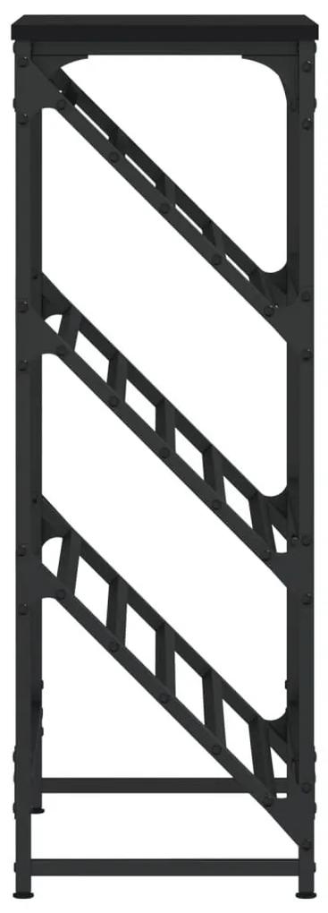 Παπουτσοθήκη Μαύρη 60x30x85 εκ. από Επεξεργασμένο Ξύλο - Μαύρο