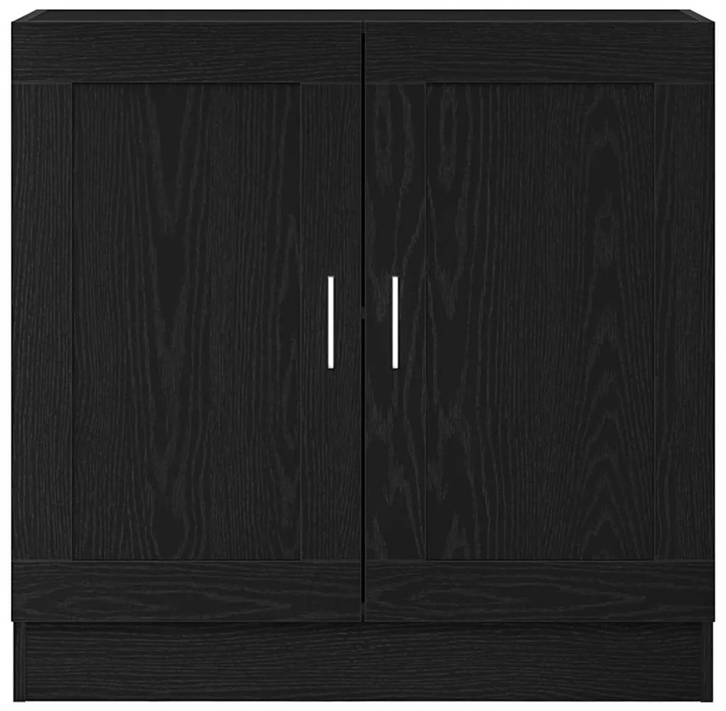 vidaXL Βιβλιοθήκη Μαύρη δρυς 82.5 x 30.5 x 80 cm Επεξεργασμένο ξύλο