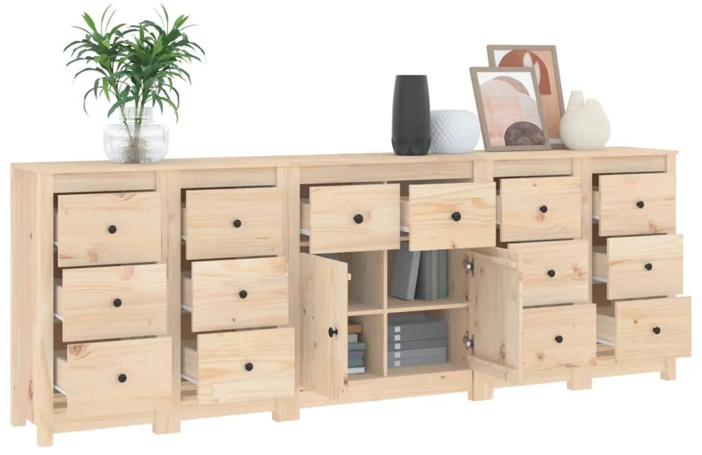 vidaXL Συρταριέρα 230x35x80 εκ. από Μασίφ Ξύλο Πεύκου