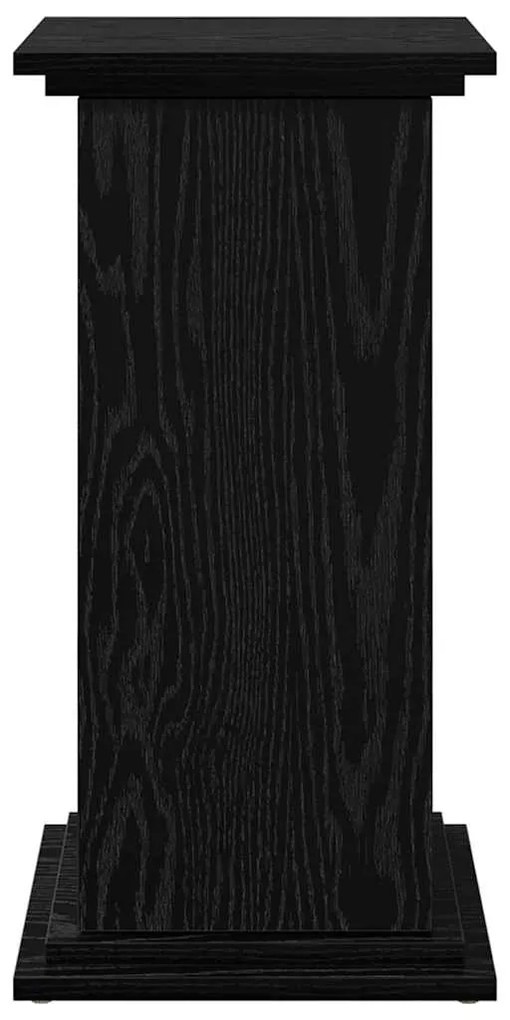 vidaXL Ράφι Έκθεσης Μαύρη Οξυά 31 x 30 x 60 cm Επεξεργασμένο ξύλο