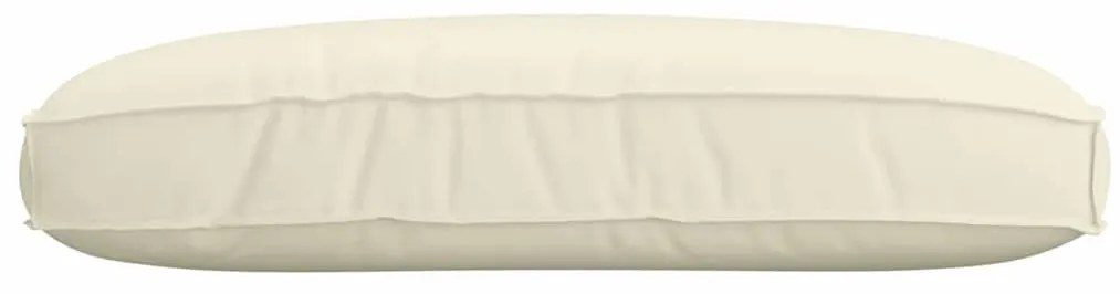 vidaXL Μαξιλάρι παλέτας για κάθισμα Κρεμ 120 x 80 x 12 cm