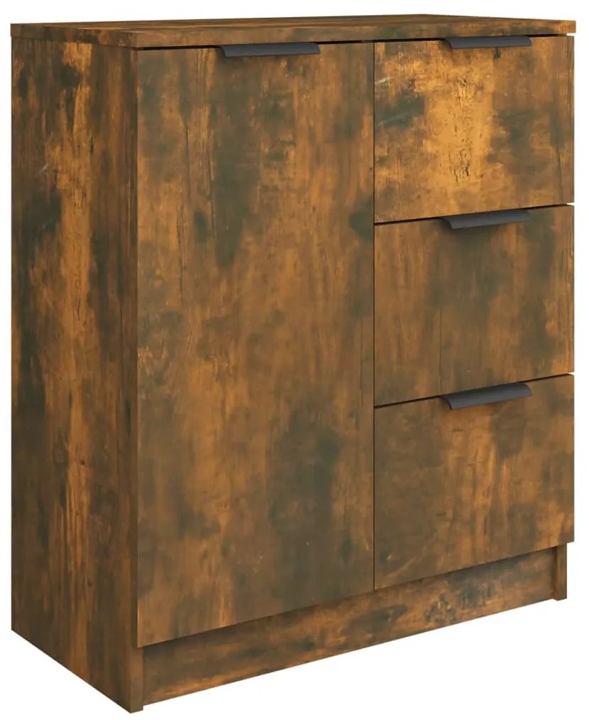 vidaXL Ντουλάπια 2 τεμ. Καπνιστή δρυς 60x30x70 εκ. Επεξεργασμένο Ξύλο