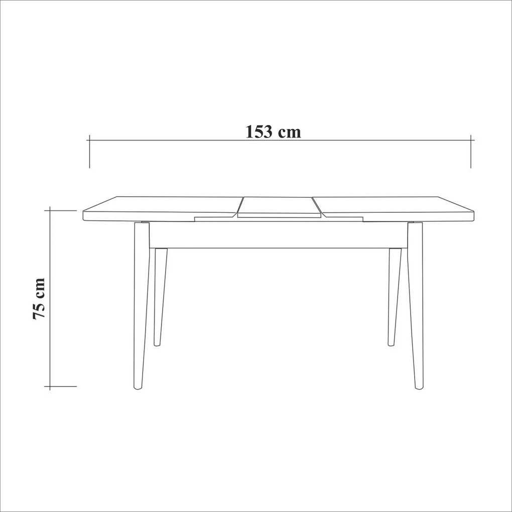 Extendable Dining Table Santiago Masa Atlantic White Atlantic Pine
White