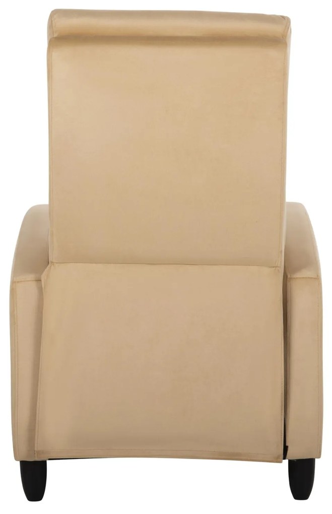 Πολυθρόνα HIBER RELAX C9782.05 Εκρού Βελούδο 67,5x90x104Υ εκ. 67.5x90x104 εκ.
