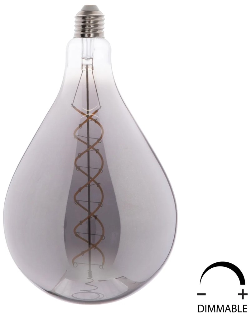 ΛΑΜΠΤΗΡΑΣ A160 LED FILAMENT 8W E27 3000K SMOKE COLOR DIMMABLE  HM4052.03 - 3000K - HM4052.03