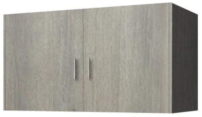 Intrahome Πατάρι ντουλάπας δίφυλλο σε χρώμα σταχτί 85x50x60 Intrahomesa-00652469