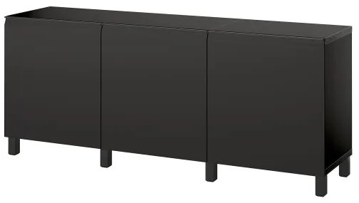 BESTÅ σύνθεση αποθήκευσης με πόρτες, 180x42x74 cm 095.693.42