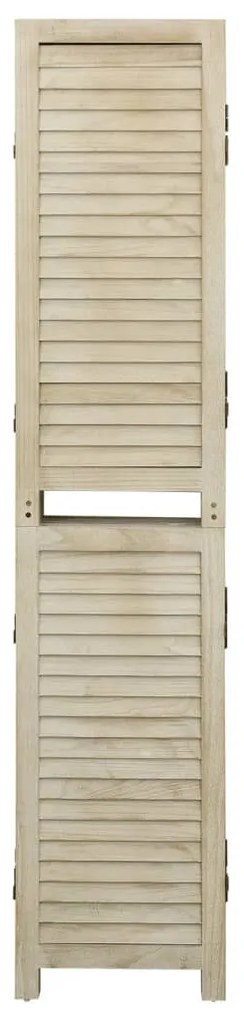 vidaXL Διαχωριστικό Χώρου με 4 Πάνελ 140x165 εκ. Μασίφ Ξύλο Παυλώνιας