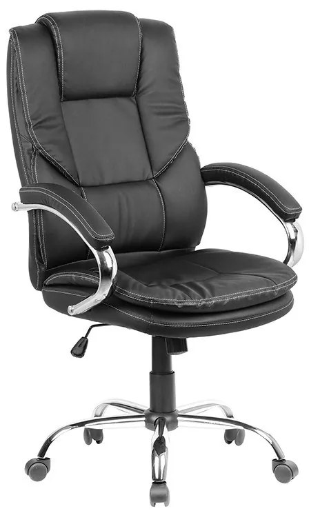 A8990 ΜΑΥΡO PU ΠΟΛΥΘΡΟΝΑ ΓΡΑΦΕΙΟΥ