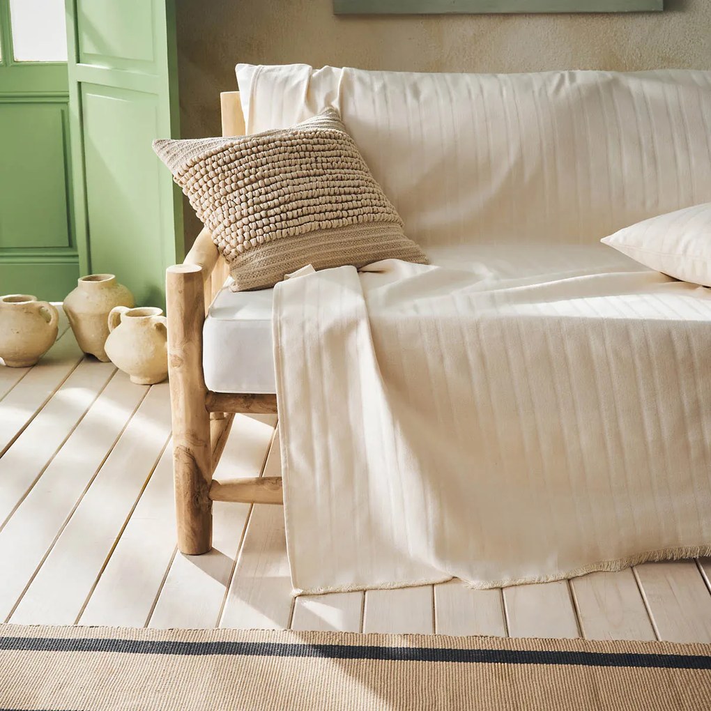 Ριχτάρι Tετραθέσιου Καναπέ (180x350) Gofis Home Laurel Bone Beige 731/05