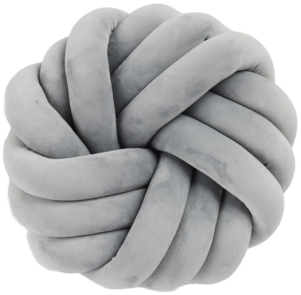 Βελουτέ Διακοσμητικό Μαξιλάρι (Φ35) Das Home 2291 Grey