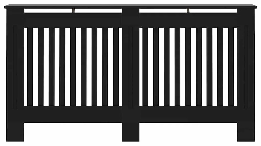 vidaXL Κάλυμμα Καλοριφέρ Μαύρο 152 x 19 x 81,5 εκ. από MDF