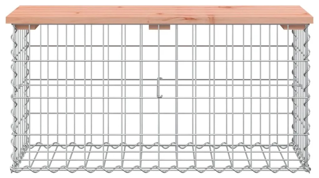 vidaXL Πάγκος Κήπου Συρματοκιβώτιο 83x31,5x42 εκ. Μασίφ Ψευδοτσούγκα