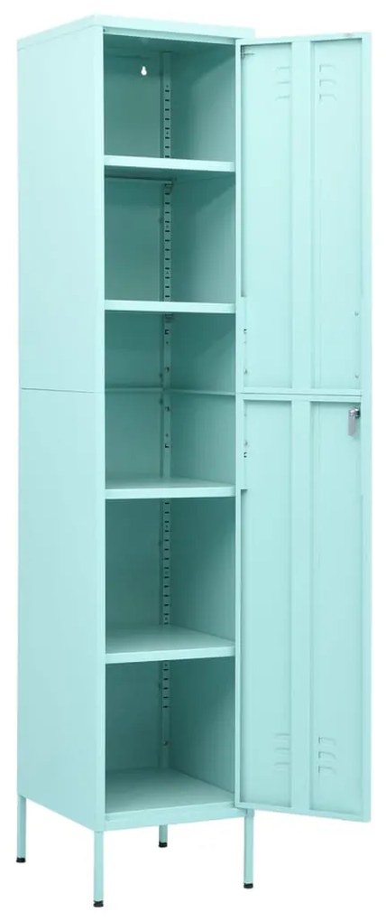 vidaXL Φοριαμός Χρώμα Μέντα 35 x 46 x 180 εκ. από Ατσάλι