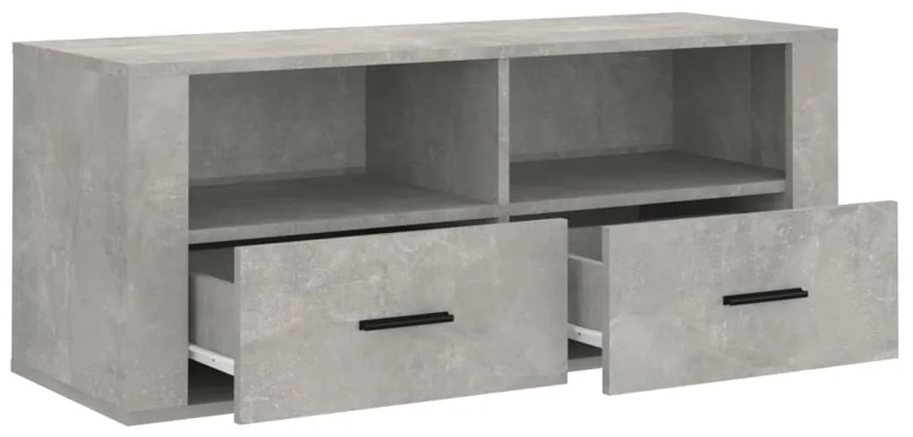 vidaXL Έπιπλο Τηλεόρασης Γκρι Σκυρ. 100x35x40 εκ. Επεξ. Ξύλο
