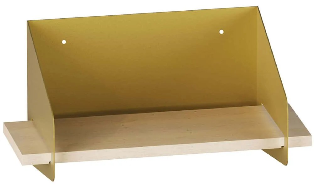 Ράφι Τοίχου Medium Arm 491CRT1304 40x19x20cm Gold