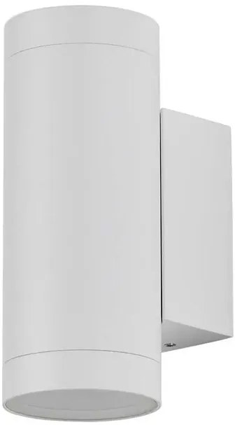 V-TAC Εξωτερικό Επιτοίχιο Φωτιστικό LED για 2xGU10 Up-Down IP54 Κύλινδρος Άσπρο Σώμα 2970