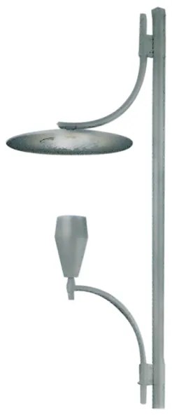 Φωτιστικό Πλατείας Κεφαλή Ε27 Γκρι IP658338V ACA-8338V-Γκρι 8338V