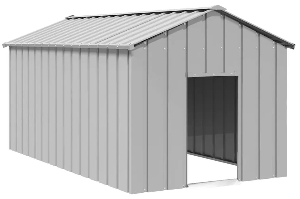 Σπιτάκι σκύλου με οροφή 114x202x101 cm Γαλβανισμένος χάλυβας