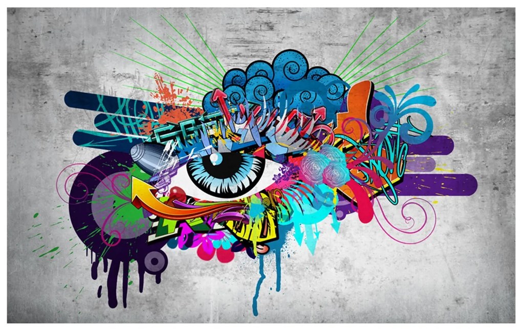 Φωτοταπετσαρία - Graffiti eye 100x70