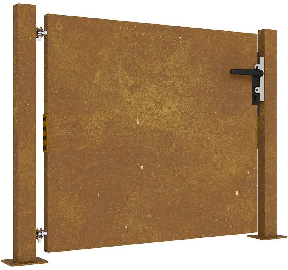 vidaXL Πύλη Κήπου 105x80 εκ. από Ατσάλι Corten